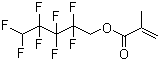 structure of CAS# 355-93-1, 2,2,3,3,4,4,5,5-Octafluoropentyl methacrylate