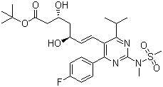 structure of CAS# 355806-00-7, tert-Butyl rosuvastatin