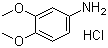 structure of CAS# 35589-32-3, 3,4-Dimethoxyaniline hydrochloride
