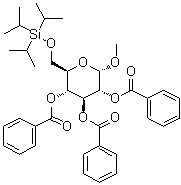 CAS # 356060-80-5, Methyl 6-O-[tris(1-methylethyl)silyl]-alpha-D-glucopyranoside tribenzoate