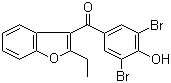 structure of CAS# 3562-84-3, Benzbromarone