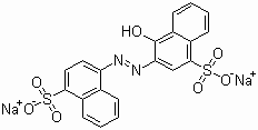structure of CAS# 3567-69-9, Food Red 3