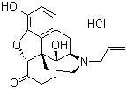 structure of CAS# 357-08-4, Naloxone hydrochloride