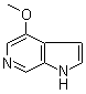 4-甲氧基-1H-吡咯并[2,3-c]吡啶分子结构 (CAS 357263-40-2)
