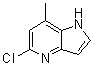 structure of CAS# 357263-43-5, 5-Chloro-7-methyl-1H-pyrrolo[3,2-b]pyridine