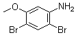 2,4-Dibromo-5-methoxyaniline molecular structure (CAS 35736-52-8)