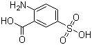 structure of CAS# 3577-63-7, 2-氨基-5-磺基苯甲酸