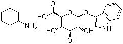 structure of CAS# 35804-66-1, 3-吲哚基-beta-D-葡糖苷酸环己胺盐