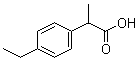 structure of CAS# 3585-52-2, 2-(4-乙基苯基)丙酸