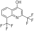 structure of CAS# 35853-41-9, 2,8-Bis(trifluoromethyl)-4-quinolinol