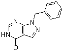 structure of CAS# 35877-37-3, 1,5-二氢-1-苄基-4H-吡唑并[3,4-d]嘧啶-4-酮