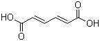 CAS # 3588-17-8, trans,trans-Muconic acid, rans,trans-1,3-Butadiene-1,4-dicarboxylic acid, trans,trans-2,4-Hexadienedioic acid