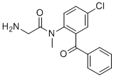 CAS # 36020-94-7, Diazepam Impurity 1, 2-amino-N-(2-benzoyl-4-chlorophenyl)-N-methylacetamide