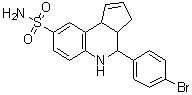 structure of CAS# 360791-49-7, 4-(4-溴苯基)-3a,4,5,9b-四氢-3H-环戊二烯并[c]喹啉-8-磺酰胺