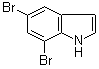 structure of CAS# 36132-08-8, 5,7-二溴-1H-吲哚