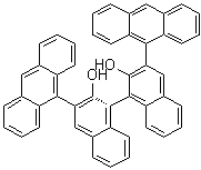 structure of CAS# 361342-49-6, (1R)-3,3'-二-9-蒽基[1,1'-联萘]-2,2'-二醇