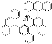 structure of CAS# 361342-50-9, (1S)-3,3'-双-9-蒽基-[1,1'-联萘]-2,2'-二醇