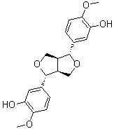 CAS # 362606-60-8, Clemaphenol A, rel-3,3'-[(1R,3aS,4R,6aS)-Tetrahydro-1H,3H-furo[3,4-c]furan-1,4-diyl]bis[6-methoxyphenol]
