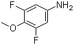 3,5-二氟-4-甲氧基苯胺分子结构 (CAS 363-47-3)