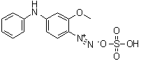 structure of CAS# 36305-05-2, 3-甲氧基二苯胺-4-重氮硫酸盐