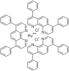 structure of CAS# 36309-88-3, Tris(4,7-diphenyl-1,10-phenanthroline)ruthenium dichloride
