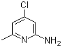 structure of CAS# 36340-61-1, 2-Amino-4-chloro-6-picoline