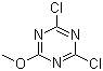 structure of CAS# 3638-04-8, 2,4-二氯-6-甲氧基-1,3,5-三嗪