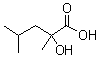 structure of CAS# 3639-23-4, 2-羟基-2,4-二甲基戊酸
