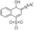 structure of CAS# 36451-09-9, 2-重氮-1-萘酚-4-磺酰氯
