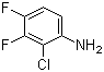 structure of CAS# 36556-48-6, 2-Chloro-3,4-difluoroaniline