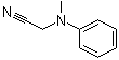 structure of CAS# 36602-08-1, N-Methyl-N-phenylaminoacetonitrile