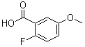 structure of CAS# 367-83-9, 2-氟-5-(甲氧基)苯甲酸