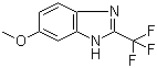 structure of CAS# 3671-65-6, 6-甲氧基-2-(三氟甲基)-1H-苯并咪唑
