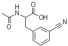 structure of CAS# 367272-51-3, N-乙酰基-3-氰基苯丙氨酸
