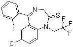 structure of CAS# 36735-22-5, 夸西泮