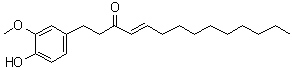 CAS # 36752-54-2, [10]-Shogaol, 1-(4-Hydroxy-3-methoxyphenyl)-4-tetradecen-3-one