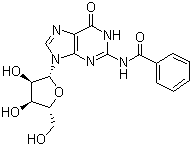 structure of CAS# 3676-72-0, N2-苯甲酰基-D-鸟苷