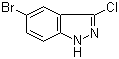 structure of CAS# 36760-19-7, 5-溴-3-氯吲唑