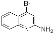 structure of CAS# 36825-32-8, 4-Bromo-2-quinolinamine