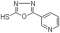 structure of CAS# 3690-46-8, 5-(3-Pyridyl)-1,3,4-oxadiazole-2-thiol