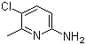 structure of CAS# 36936-23-9, 2-Amino-5-chloro-6-methylpyridine
