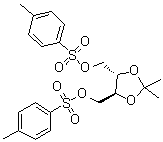 structure of CAS# 37002-45-2, (S,S)-(-)-1,4-二-O-对甲苯磺酰基-2,3-O-异亚丙基-L-苏糖醇
