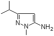 structure of CAS# 3702-12-3, 3-异丙基-1-甲基-1H-吡唑-5-胺