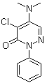 structure of CAS# 3707-98-0, 4-氯-5-(二甲基氨基)-2-苯基-3(2H)-哒嗪酮