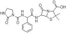 CAS # 37091-66-0, Azlocillin, 3,3-Dimethyl-7-oxo-6-[[[[(2-oxoimidazolidin-1-yl)carbonyl]amino]phenylacetyl]amino]-4-thia-1-azabicyclo[3.2.0]heptane-2-carboxylic acid