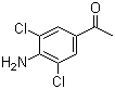structure of CAS# 37148-48-4, 4'-Amino-3',5'-dichloroacetophenone