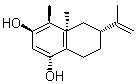 structure of CAS# 37208-05-2, (+)-Capsidiol