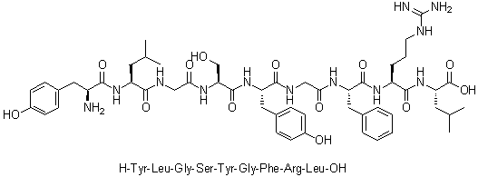 CAS 登录号：372517-46-9, L-酪氨酰-L-亮氨酰甘氨酰-L-丝氨酰-L-酪氨酰甘氨酰-L-苯丙氨酰-L-精氨酰-L-亮氨酸