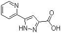 structure of CAS# 374064-02-5, 5-Pyridin-2-yl-1H-pyrazole-3-carboxylic acid