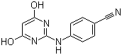 structure of CAS# 374067-80-8, 4-[(4,6-二羟基-2-嘧啶基)氨基]苯腈